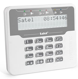 Satel VERSA-LCDM-WH åtkomstskyddssystem Grå, Vit