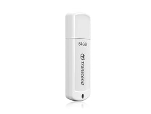 Transcend JetFlash Elite 64 GB JetFlash 370 USB-minne USB Typ A 2.0 Vit