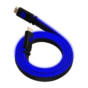 Floating Grip FG-HDMILED-300-BLUE kabel HDMI 3 m HDMI Typu A (Standard) Czarny