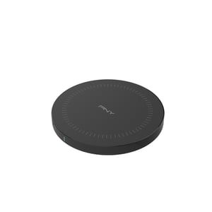 PNY P-AC-QI-K10W01-RB Ladegerät für mobile Geräte, universell, schwarz, USB, kabelloses Laden, Schnellladen, intern