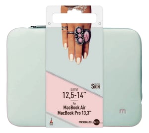 Mobilis 049005 torba na laptop 35,6 cm (14") Etui kieszeniowe Szary, Różowy