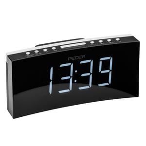 PEDEA 55005200 radio Zegar Czarny, Szary