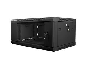 Lanberg WF01-6404-10B 4U-rack, hängande skåp, svart