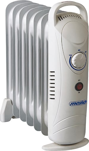 Mesko Home MS7804 Wewnętrzna Biały 700 W Podgrzewacz elektryczny pomieszczeń na olej