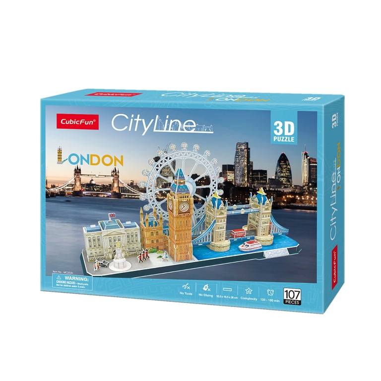CubicFun MC253h Puzzle 3D 107 szt. Budynki