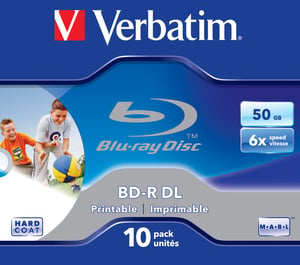 Verbatim 43736 Blu-ray-Disc BD-R 50 GB, 10 Stück
