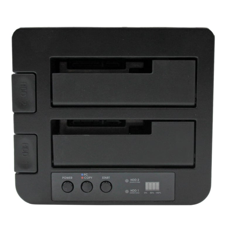 StarTech SDOCK2U33RE duplikator Duplikator HDD/SSD Czarny 1 kopii