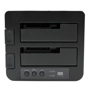 StarTech SDOCK2U33RE duplikator Duplikator HDD/SSD Czarny 1 kopii