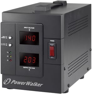 PowerWalker AVR 1500 SIV FR spänningsregulator 2 x nätuttag 110–280 V Svart
