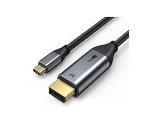 Extra Digital CA913305 przejściówka do kabli USB Type-C DisplayPort Czarny