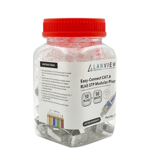 Lanview LVN125310 wtyczka RJ45 Przezroczysty