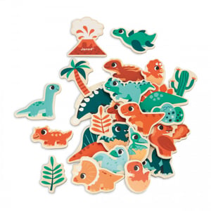 JANOD J05839 Fridge Magnet: Plywood, Wood, Multicolor, 24 pcs.