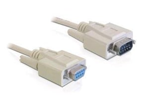 DeLOCK RS-232, 10 m langes Parallelkabel, beige, DB-9