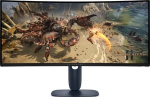 Alienware AW3425DWM monitor komputerowy 86,4 cm (34") 3440 x 1440 px Wide Quad HD LCD Czarny, Niebieski