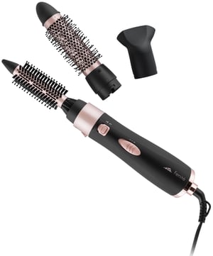 Eta Fenite Black Edition Airflow Hot Air Brush, Black, Rose Gold, 1,000 W, 1.75 m