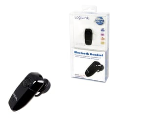 LogiLink Bluetooth V2.0 Earclip Headset Wireless Headset Calls/Music Black