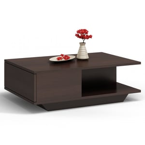 Topeshop DENVER WENGE coffee table, free-form design, 1 leg