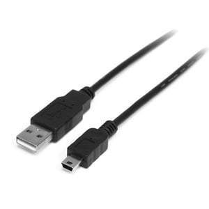 StarTech USB2HABM1M USB-kabel USB 2.0 1 m USB A – Mini-USB B Svart