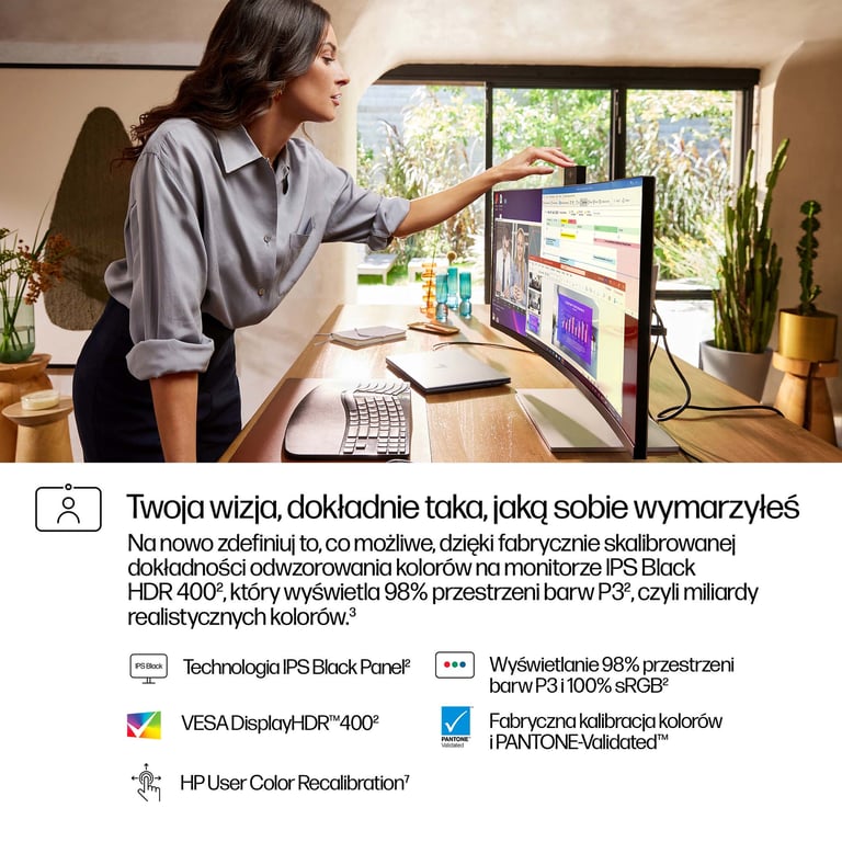 HP 34-calowy monitor konferencyjny Pro seria 7 WQHD – 734pm