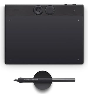Wacom Intuos Pro Small – 2025 Graphics Tablet, Black, 187 x 105 mm, USB/Bluetooth