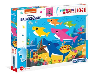 Clementoni Baby Shark Puzzle, 104 Teile. Unter Wasser