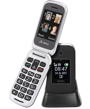 Olympia Janus 6,1 cm (2,4") 90 g Svart Kamera i telefonen