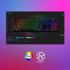 HyperX Alloy Origins PBT HX Aqua – mechaniczna klawiatura dla graczy