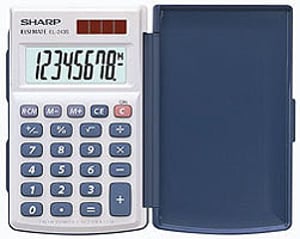 Sharp EL-243S Taschenrechner Einfacher Taschenrechner Silber