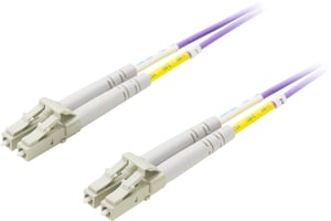 Deltaco LCLC-702 InfiniBand/Fiber Optic Cable, 2 m, 2x LC, Yellow