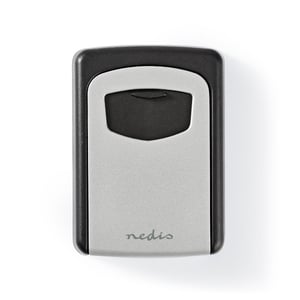 Nedis KEYCC01GY sejf Sejf ścienny Aluminium Czarny, Srebrny
