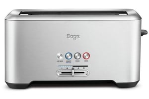Sage "Bit More" 4-Slice Toaster, 4 cups. Silver