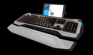 ROCCAT SKELTR USB + Bluetooth Gaming Keyboard, QWERTY, English, White