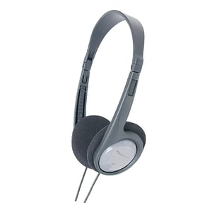 Panasonic RP-HT090 Hörlurar med sladd, huvudband, TV, svart, grå