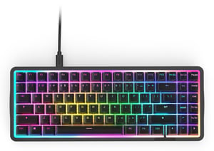 NZXT Function Elite MiniTKL klawiatura Gaming USB Niemiecki Czarny