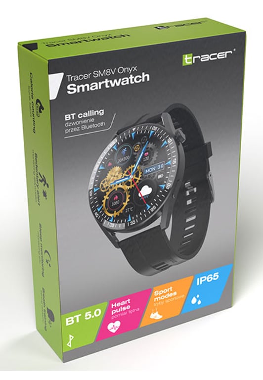 фото Смарт-годинник Tracer SM8V Onyx Black