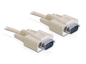 DeLOCK RS-232, 1 m langes Parallelkabel, beige, DB-9