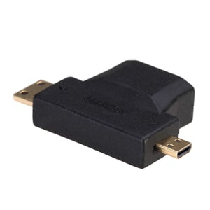 Akyga AK-AD-23 przejściówka do kabli HDMI miniHDMI / microHDMI Czarny