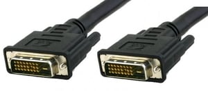 Techly ICOC-DVI-8150 kabel DVI 5 m DVI-D Czarny