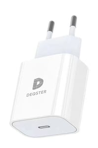 DEQSTER 60-3160 Ladegerät für mobile Geräte, universell, weiß, Wechselstrom, Schnellladung, für den Innenbereich