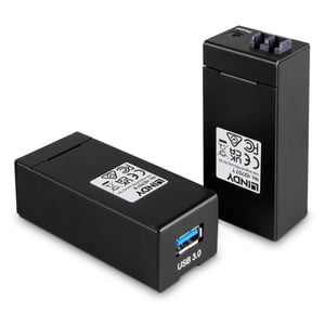 Lindy 42707 AV-Verlängerungskabel AV-Sender und -Empfänger Schwarz