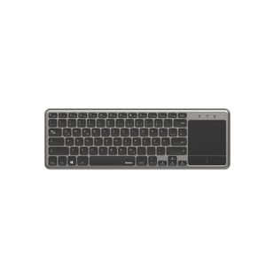 Hama KW-600T Home RF Wireless QWERTZ German Keyboard, Anthracite, Black