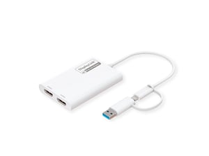 ROLINE 12.03.3206 Externe USB-Grafikkarte 3840 x 2160 px Weiß