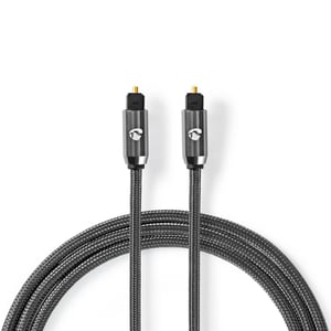 Nedis CATB25000GY20 2 m Toslink Audio Cable, Gray
