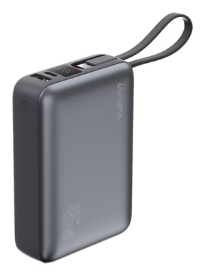 4smarts 541409 Litium-polymer-powerbank (LiPo) 20000 mAh Grå