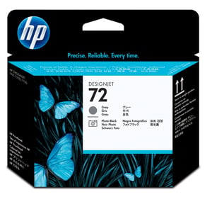 HP 72 DesignJet Printhead: Gray and Black Photo