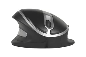 BakkerElkhuizen Oyster Mouse – kabelgebundene Maus für den Bürogebrauch, beidhändig bedienbar, USB Typ A, Laser, 1200 DPI