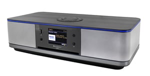 Soundmaster ICD2023SW – tragbares Stereosystem, digital, 15 W, DAB+, FM, PLL, grau, silber, MP3-Player