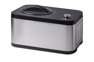 Unold 48826 EVA Ice Cream Maker & Yogurt Maker with Compressor, 1.5 L, 120 W, Black, Stainless Steel