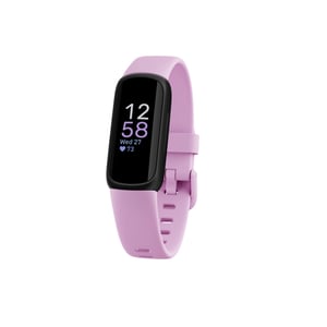 Fitbit Inspire 3 AMOLED aktivitetsmätare i form av ett armband, svart, lila