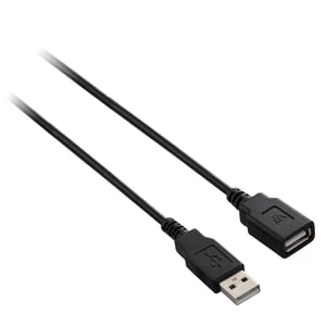 V7 V7E2USB2EXT-1.8M USB 2.0 Cable, 1.8 m, USB A, Black